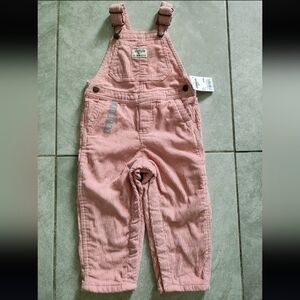 OshKosh B'gosh Light Pink Kids Overalls 24m